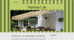 Desktop Screenshot of markise1.de