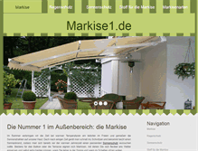 Tablet Screenshot of markise1.de